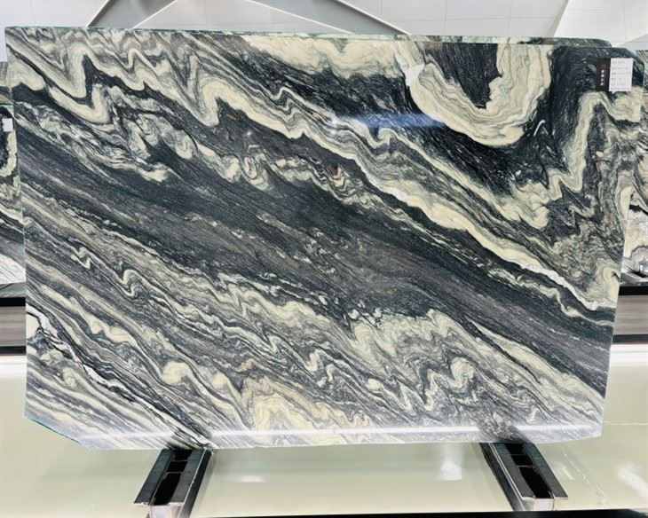 Natural Explosion Blue Quartzite Slab