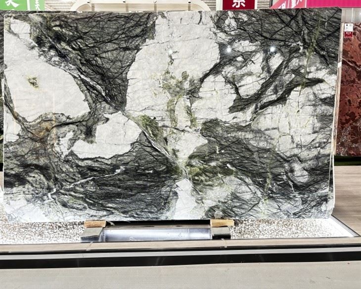 Greenish Impression Marble Polished Slabs Greenish Impression Marble Polished Slabs